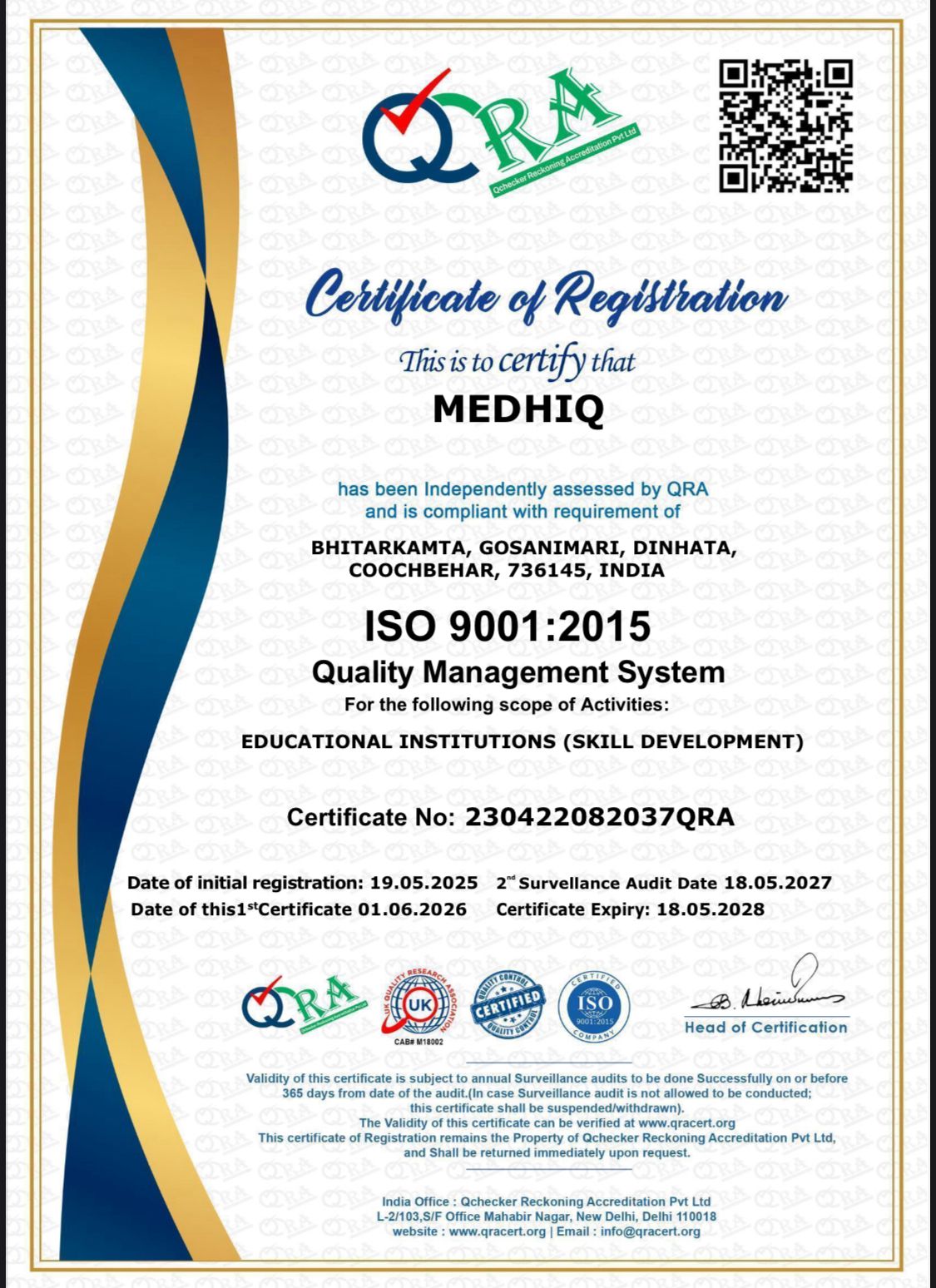 ISO 9001:2015 Certified